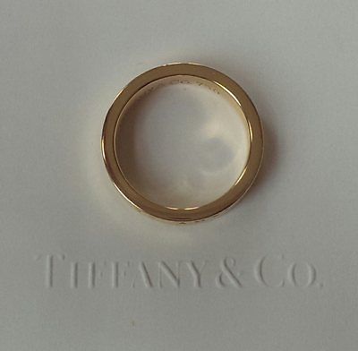 Tiffany & Co 1837 18ct Yellow Gold Ring Size 5.5 RRP $1550 with Receipt