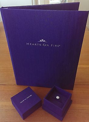 Hearts on Fire 0.91tcw Beloved Ideal Cut Diamond Halo Engagement Ring
