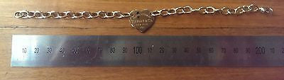 Tiffany & Co SOLID 18ct Yellow Gold 'Return to Tiffany' Heart Tag Bracelet 21cm