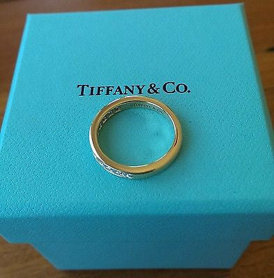 Tiffany & Co Diamond 18ct Yellow Gold Half Eternity Band 0.33tcw G/VS $4550
