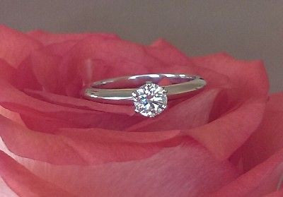 Vintage Tiffany & Co. Engagement Ring. Save off Retail with this Pre Loved Diamond Engagement Ring