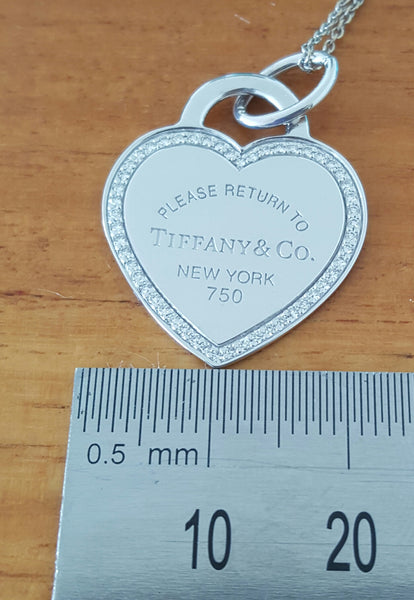 Tiffany & Co. Return to Tiffany Diamond and 18ct White Gold Size Medium $3615
