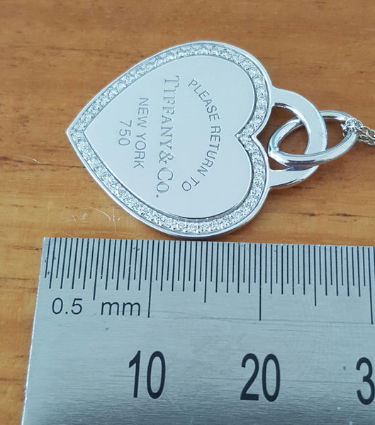 Tiffany & Co. Return to Tiffany Diamond and 18ct White Gold Size Medium $3615