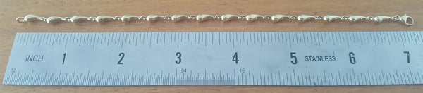 Tiffany & Co Solid 18ct Gold Elsa Peretti Tear Drop Bracelet 12.67gms