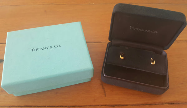 Tiffany & Co. 18ct Yellow Gold Elsa Peretti Tear Drop Earrings RRP $1500