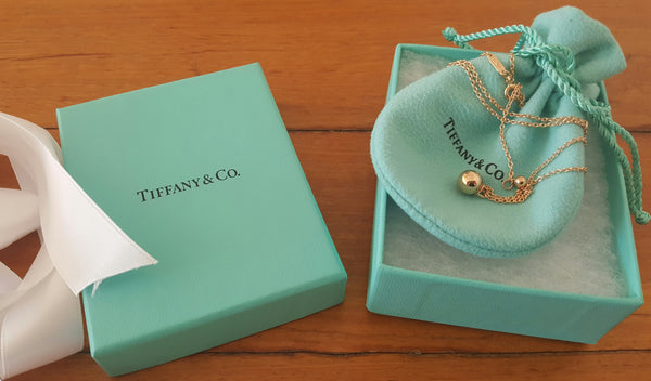 Tiffany & Co. HardWear Ball Pendant Necklace 18ct Rose Gold 16"-18" 18ct Rose Gold Chain