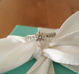Tiffany & Co. 0.79tcw H/VVS2 Diamond Engagement Ring with Diamonds on the Band