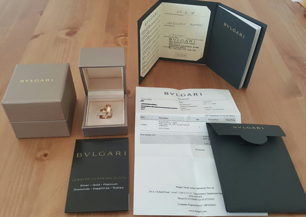 Bulgari Bvlgari BZero1 1 Band Ring in 18ct Rose Gold Ring REF: AN852422 US 5
