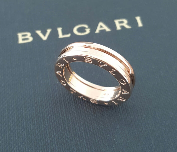 Bulgari Bvlgari BZero1 1 Band Ring in 18ct Rose Gold Ring REF: AN852422 US 5