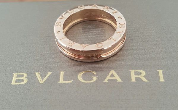 Bulgari Bvlgari BZero1 1 Band Ring in 18ct Rose Gold Ring REF: AN852422 US 5