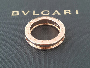 Bulgari Bvlgari BZero1 1 Band Ring in 18ct Rose Gold Ring REF: AN852422 US 5