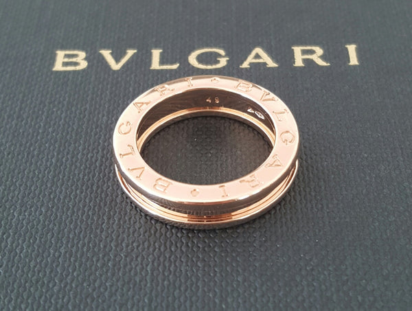 Bulgari Bvlgari BZero1 1 Band Ring in 18ct Rose Gold Ring REF: AN852422 US 5