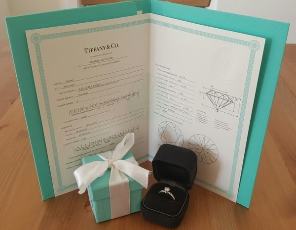 Tiffany & Co. 1.12tcw G/VVS2 Diamond Engagement Ring with Diamonds on the Band