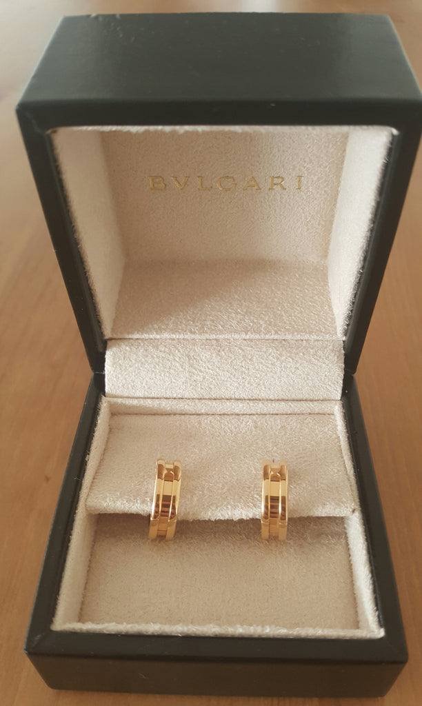 Bvlgari Bvlgari Bvlgari 18K Rose Gold Mother Of Pearl Single Stud Earrings  (Fine Jewelry and Watches,Fine Earrings) IFCHIC.COM