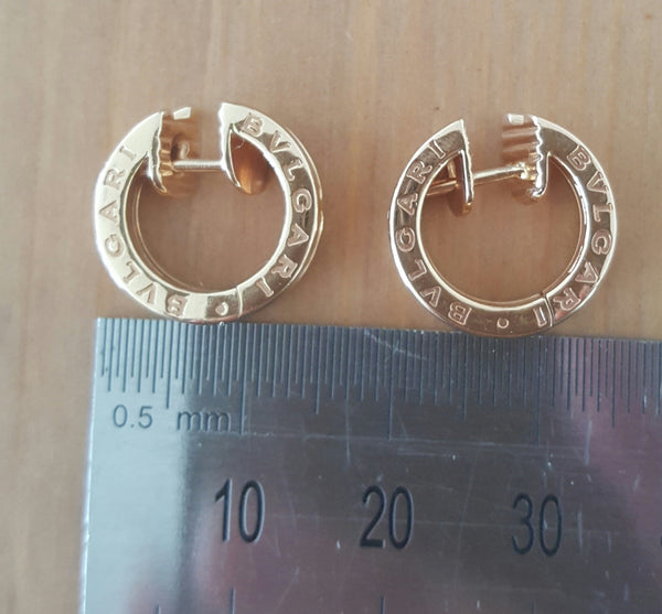 Bulgari Bvlgari BZero1 18ct Rose Gold Earrings REF: OR855482 RRP $3210