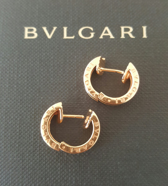 Bulgari Bvlgari BZero1 18ct Rose Gold Earrings REF: OR855482 RRP $3210