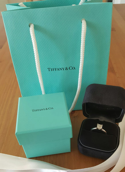 Tiffany & Co. 1.19ct I/VS1 Princess Cut Diamond Solitaire Engagement Ring PT950