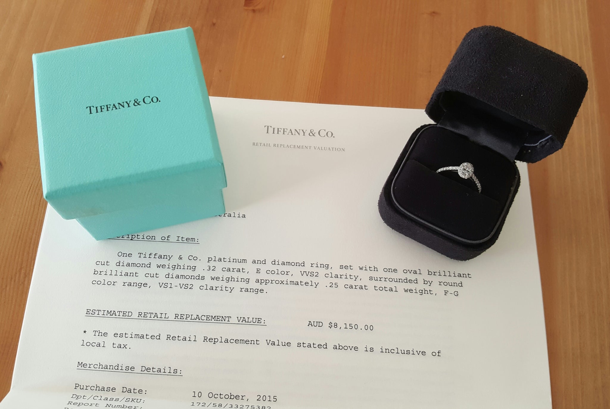 ♥️Tiffany合計1.05c/Oval中石0.79ctFVVS2/11.8号 ♥️Tiffany合計1.05c/Oval中石0.79ctFVVS2/11.8号