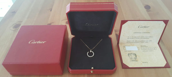 Cartier 0.39tcw Diamond and 18ct Rose Gold Juste Un Clou Necklace RRP $8850