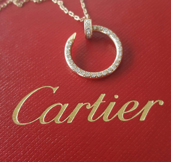 Cartier 0.39tcw Diamond and 18ct Rose Gold Juste Un Clou Necklace RRP $8850