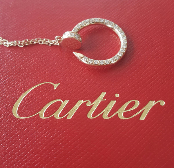 Cartier 0.39tcw Diamond and 18ct Rose Gold Juste Un Clou Necklace RRP $8850