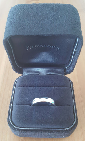 Tiffany & Co. Platinum 4.5mm Lucida Wedding Band US Size 8 NEVER WORN RRP $2500