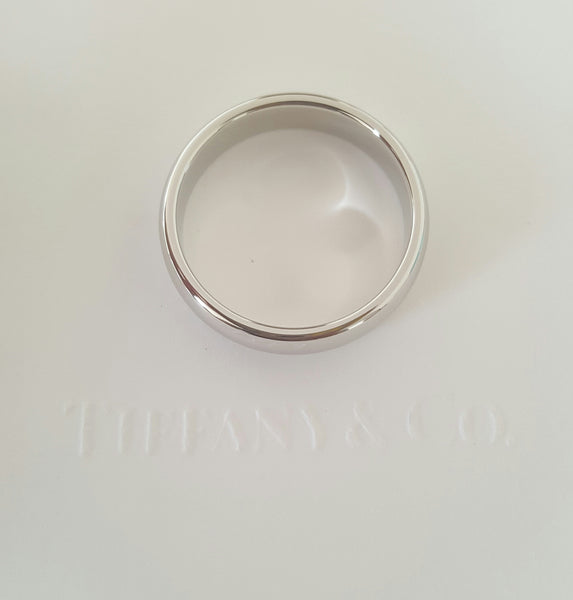 Tiffany & Co. Platinum 4.5mm Lucida Wedding Band US Size 8 NEVER WORN RRP $2500