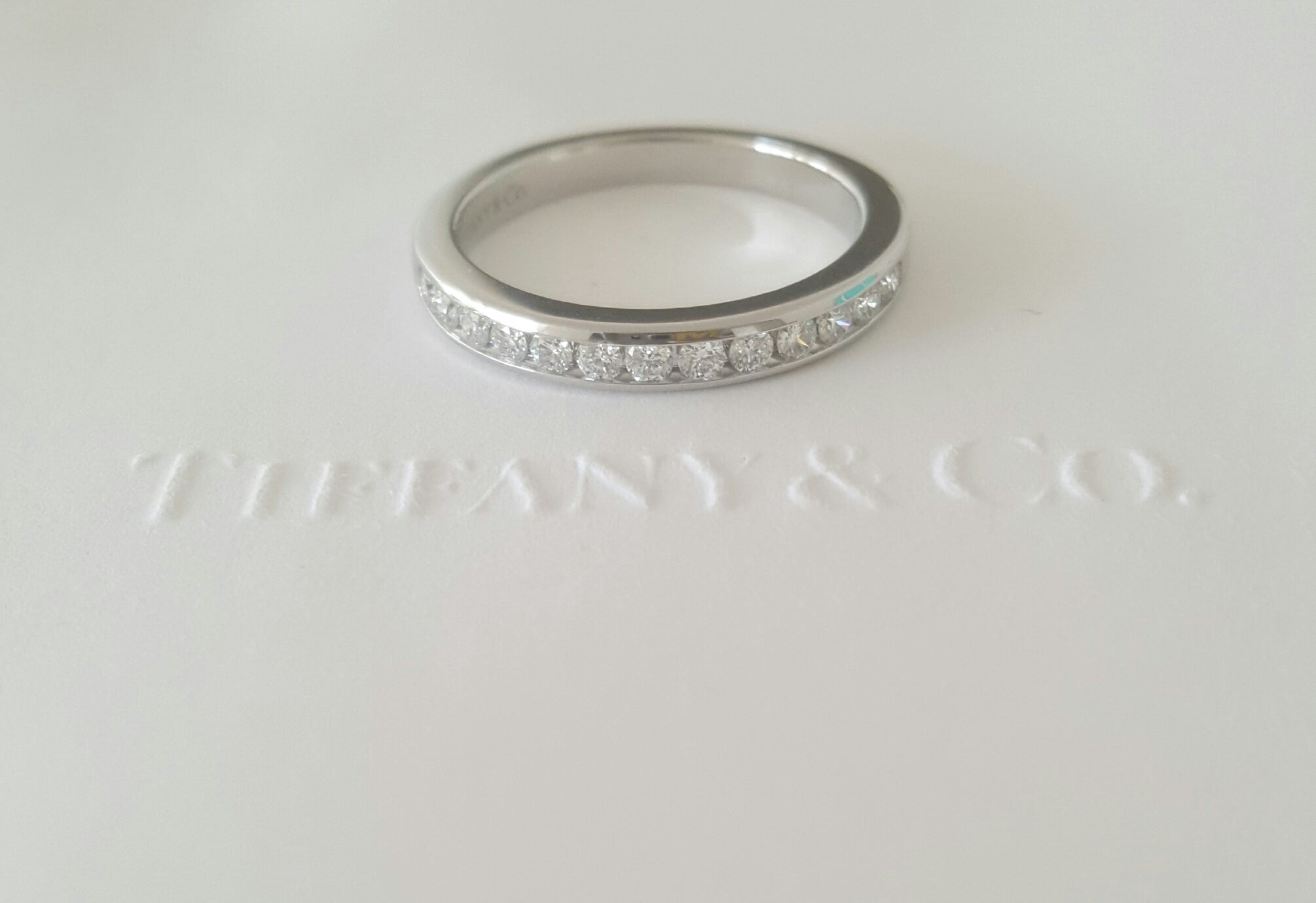 Tiffany & Co. 2.5mm Diamond Band Platinum 0.24tcw NEVER WORN size 4.5 RRP $4600