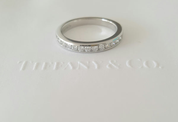 Tiffany & Co. 2.5mm Diamond Band Platinum 0.24tcw NEVER WORN size 4.5 RRP $4600