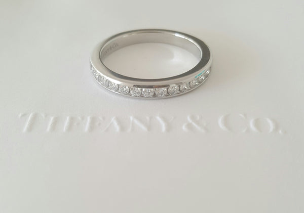 Tiffany & Co. 2.5mm Diamond Band Platinum 0.24tcw NEVER WORN size 4.5 RRP $4600