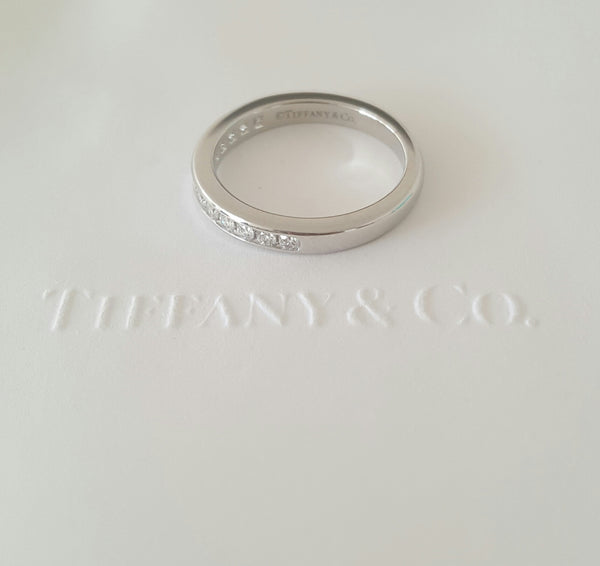 Tiffany & Co. 2.5mm Diamond Band Platinum 0.24tcw NEVER WORN size 4.5 RRP $4600