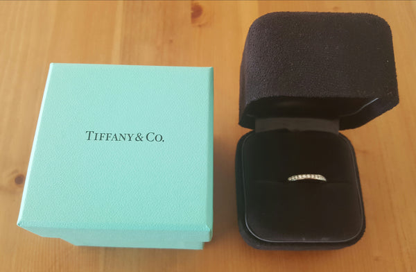 Tiffany & Co. 2.5mm Diamond Band Platinum 0.24tcw NEVER WORN size 4.5 RRP $4600