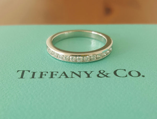 Tiffany & Co. 2.5mm Diamond Band Platinum 0.24tcw NEVER WORN size 4.5 RRP $4600