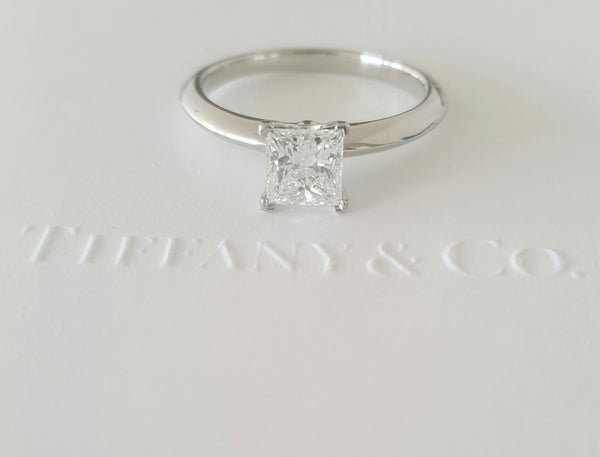 Tiffany & Co. 0.71ct E/VS2 Princess Cut Diamond Engagement Ring