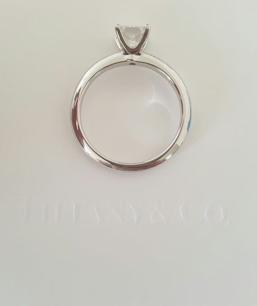 Tiffany & Co. 0.71ct E/VS2 Princess Cut Diamond Engagement Ring