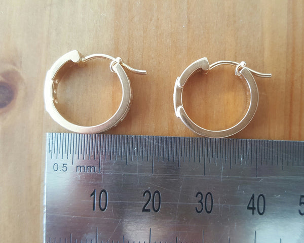 Tiffany & Co. 18ct Rose Gold and Diamond Atlas Earrings RRP $4200