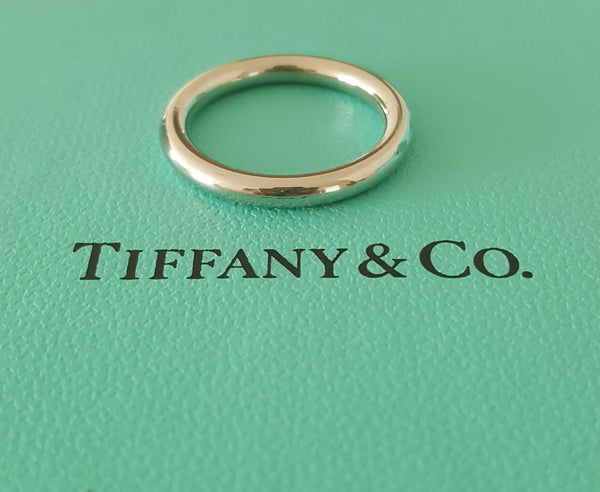 Tiffany & Co. Bezet Style Wedding Anniversary Platinum Band Size 6