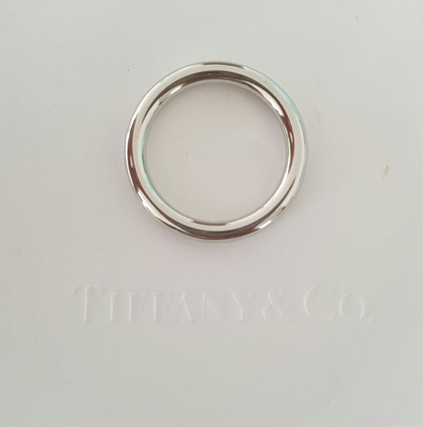 Tiffany & Co. Bezet Style Wedding Anniversary Platinum Band Size 6