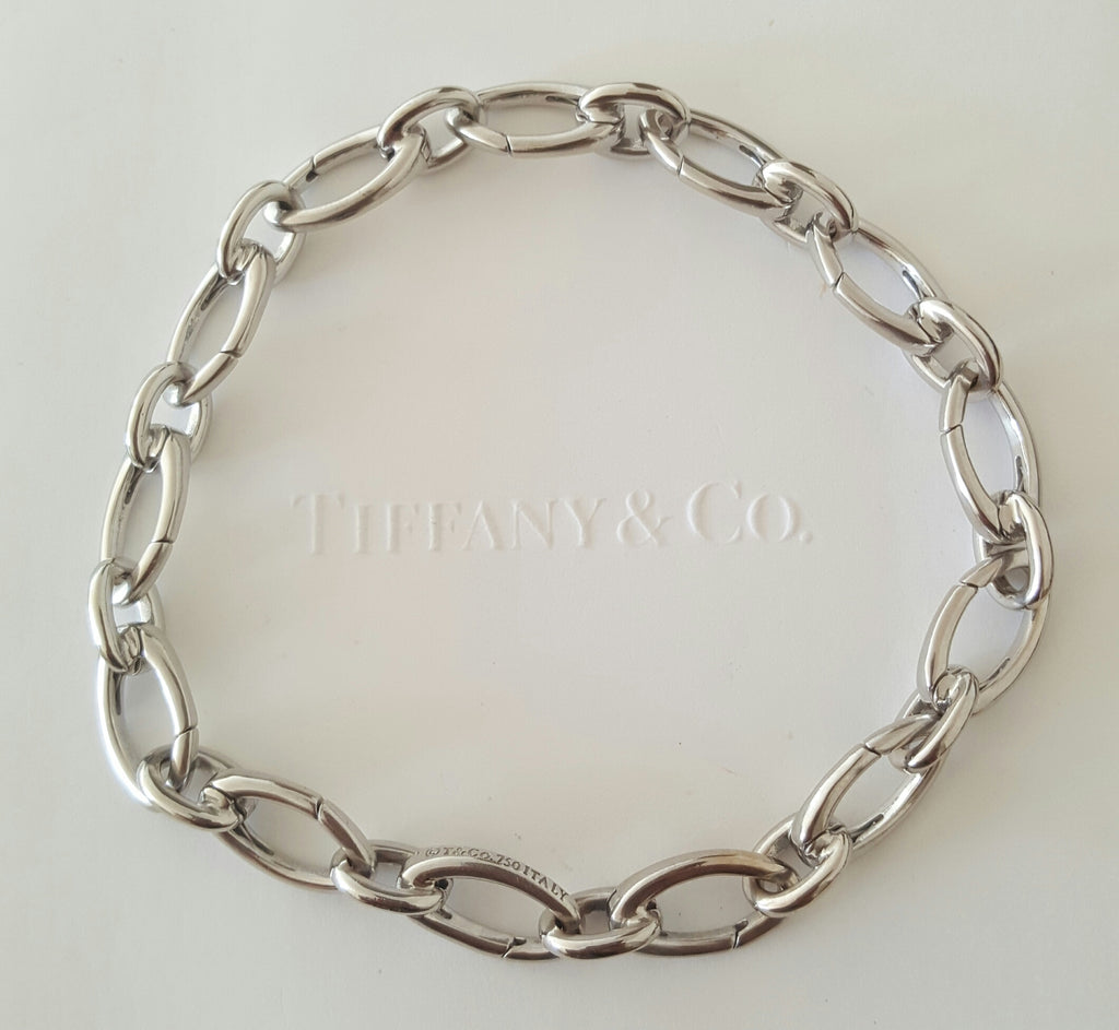 Tiffany & Co 18K Yellow Gold Clasp Clasping Link Charm Bracelet 16 Grams |  eBay