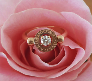 Bulgari Bvlgari 0.25ct Diamond 18ct Rose Gold Ring REF: AN853336 $4350 US