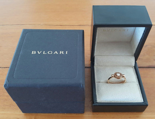 Bulgari Bvlgari 0.25ct Diamond 18ct Rose Gold Ring REF: AN853336 $4350 US