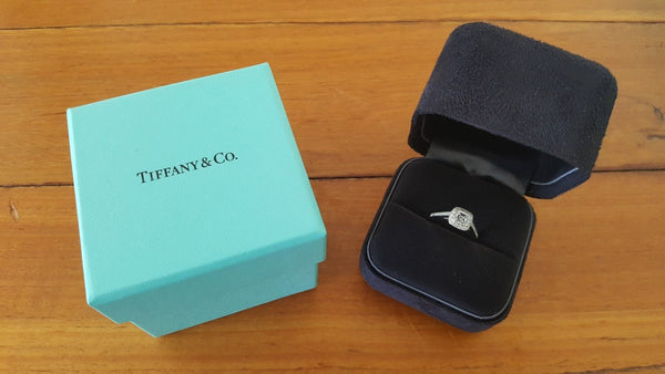Tiffany & Co. 0.87tcw F/VVS1 Legacy Diamond and Platinum Engagement Ring
