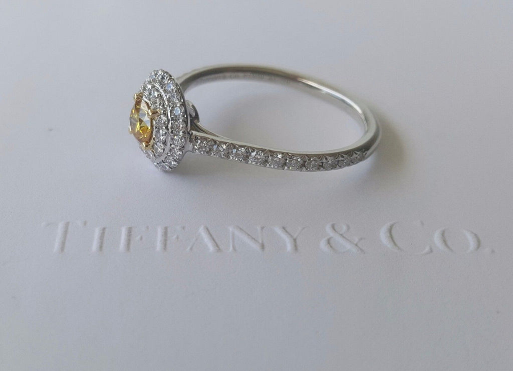 Tiffany & Co Fancy Yellow Diamond Soleste Collection Ring – All The Best  Vintage