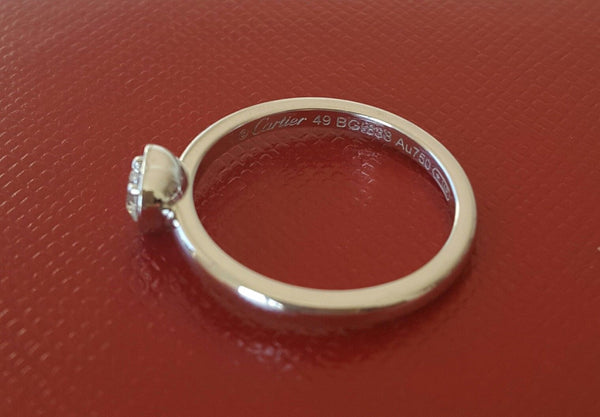 Cartier Diamants Legers Heart Diamond/Engagement/Dress Ring 18k White Gold