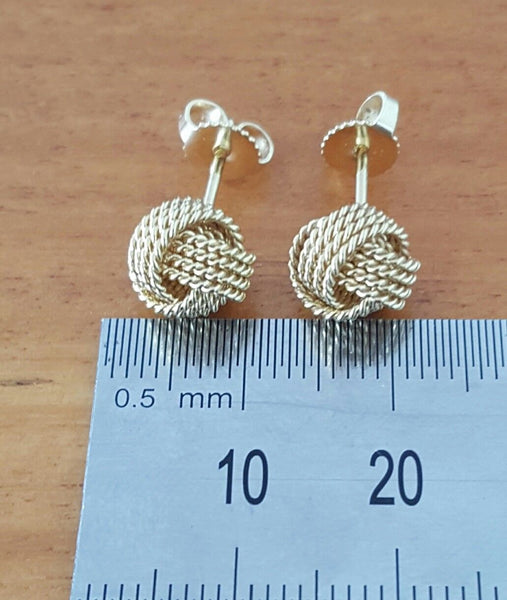Tiffany & Co. 18ct Yellow Gold Knot Earrings with Gift Receipt and Packaging
