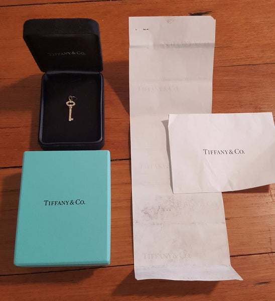Vintage Tiffany Diamond Necklace. Pre-Loved Tiffany & Co. Necklace Box and Second hand Tiffany & Co. Necklace Blue Box. This item is second hand so save off retail.