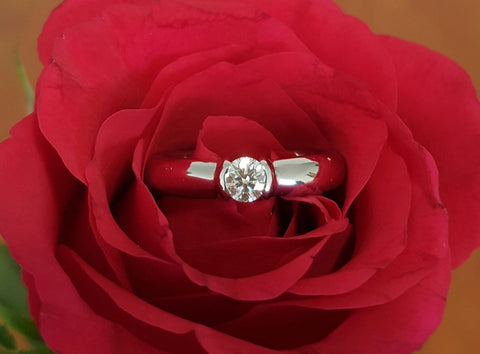Pre Loved Tiffany & Co Etoile Diamond Engagement Ring. Save off retail. 