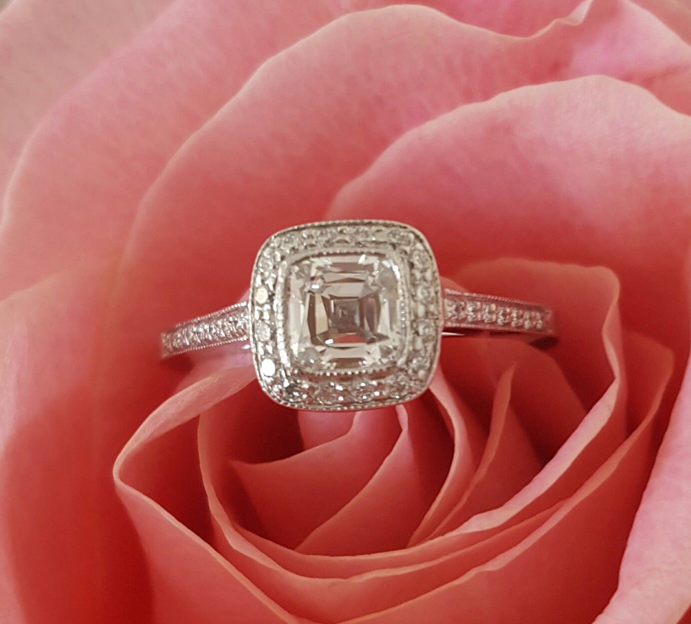 Tiffany & Co. 0.87tcw F/VVS1 Legacy Diamond and Platinum Engagement Ring