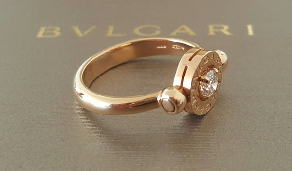 Bulgari Bvlgari 0.25ct Diamond 18ct Rose Gold Ring REF: AN853336 $4350 US