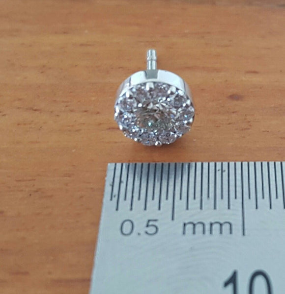 Hearts on Fire 0.50tcw Ideal Cut Diamond Fulfilment Earrings in 18ct White Gold